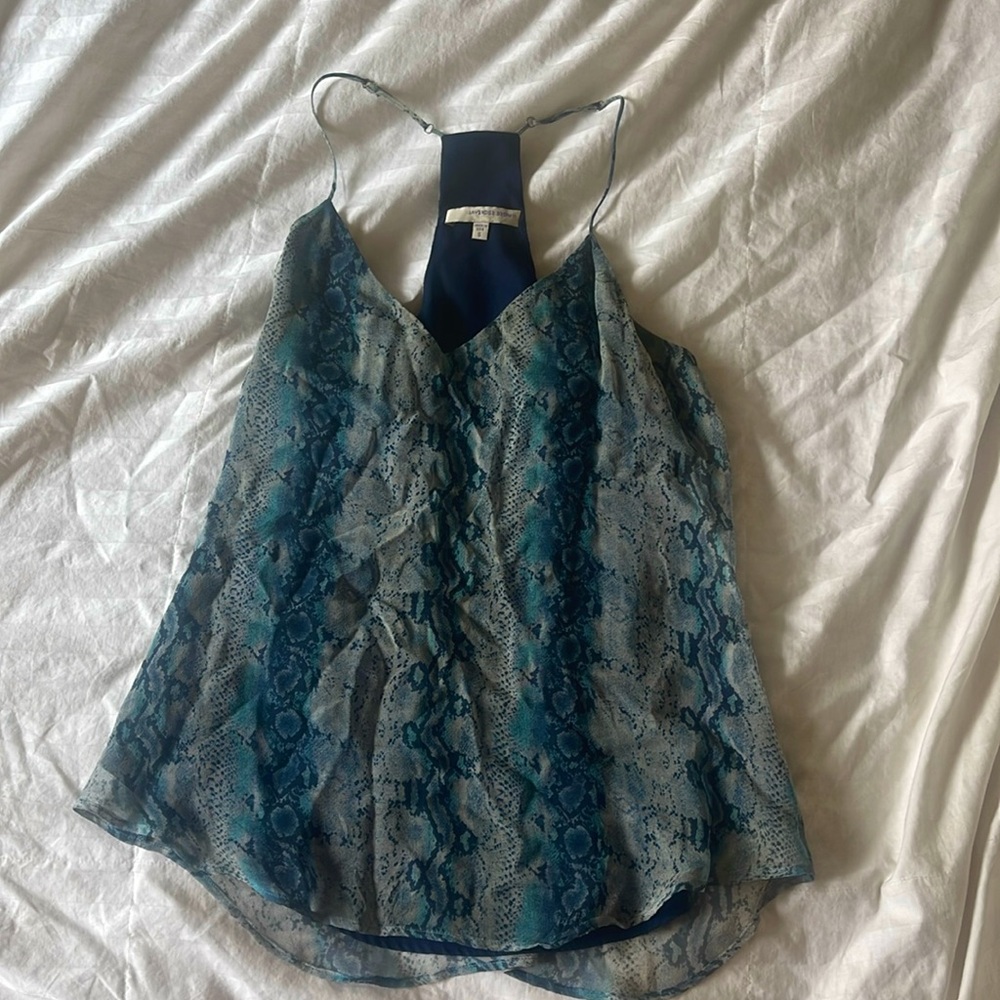 Lavender Brown snake print cami